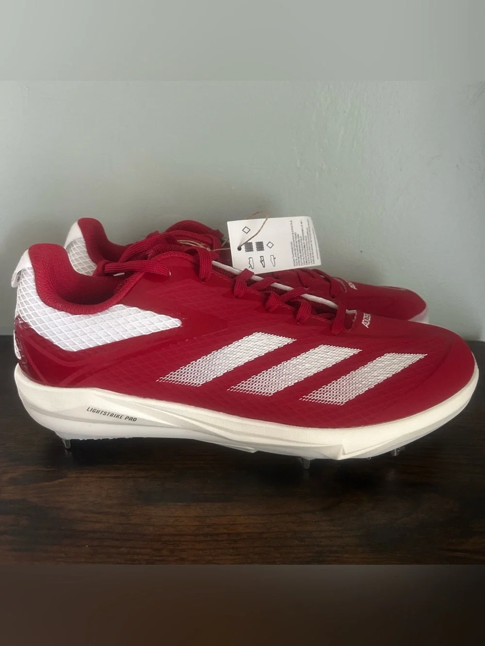 Adidas Adizero Electric BS Men’s Baseball Cleats Red Size 8.5 IH3462